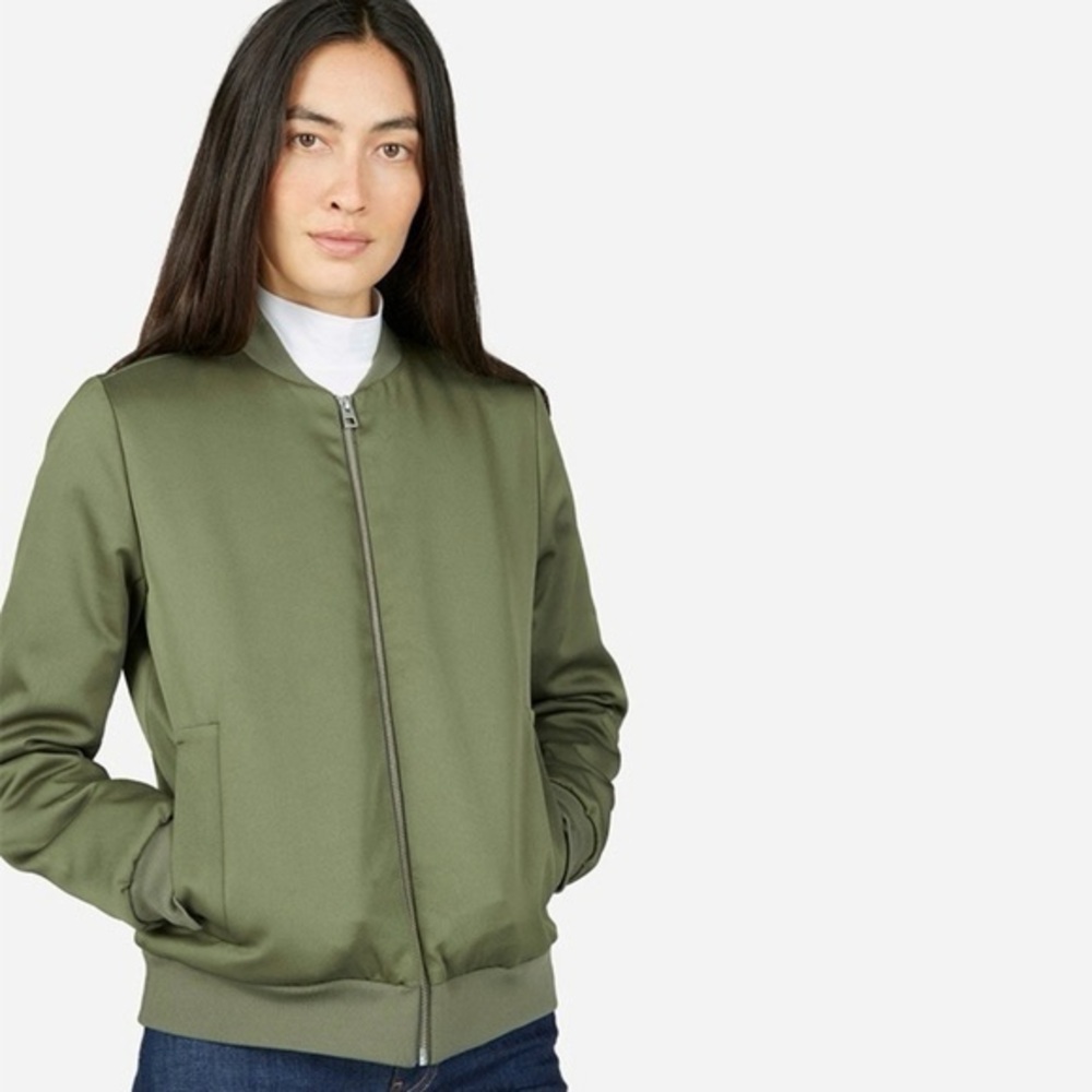 Everlane Green Bomber Jacket size XS